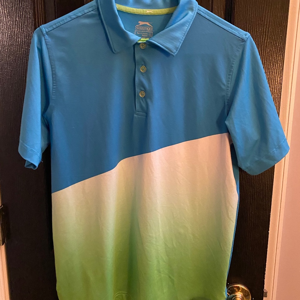 YOUTH Slazenger Ombre Golf Shirt. XL.